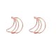 banana decorative paper clips, gold shaped paper clips for fruit-theme gifts
