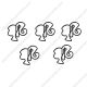 barbie shaped paper clips, cute doll decorative paper clips for stationery and gifts