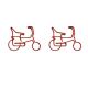 Bike Shaped Paper Clips | Custom Decorative Paper Clips for Cycling & Adventure (1 dozen)