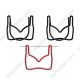 brassiere shaped paper clips, bra decorative paper clips for gifts & branding
