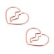 broken heart paper clips, cute gold paper clips for gifts