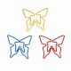 cute butterfly decorative paper clips, fun shaped paper clips