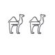 camel shaped paper clips, decorative animal paper clips for gifts