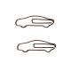 Car Shaped Paper Clips | Cute Vehicle Design Jumbo Clips | Custom Automotive Stationery (1 dozen,50*18.5 mm)