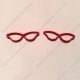 cat-eye specs paper clips, spectacles custom paper clips for gifts