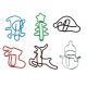 Christmas paper clips, holiday decorative paper clips for gifts