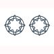 compass rose shaped paper clips, decorative paper clips for gifts & sailing