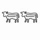 cow shaped paper clips, cute animal paper clips for gifts&documents