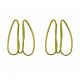 deer track jumbo paper clips, giant paper clips for gifts & thicker documents