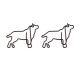 fun dog animal paper clips, dog shaped decorative paper clips for gifts & office
