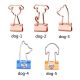 dog decorative binder clips, custom binder clips