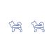 dog animal shaped paper clips  for gifts & documents