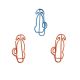 dog decorative paper clips, animal shaped paper clips