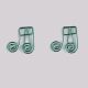 double note shaped paper clips, cute decorative paper clips for gifts