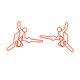 fencing shaped paper clips, decorative paper clips for gifts