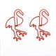 flamingo jumbo paper clips, large paper clips for gifts & heavy documents