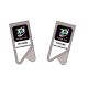 flat metal paper clips, logo printed stainless steel bookmark clips