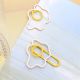 fried egg shaped paper clips, decorative paper clips