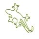gecko shaped paper clips,  lizard decorative paper clips for gifts