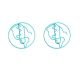 globe decorative paper clips, earth shaped paper clips