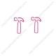 hammer shaped paper clips, fun promotional paper clips for event as gifts