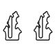 haunted castle shaped paper clips, cute decorative paper clips for Halloween