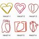 heart paper clips, decorative paper clips for gifts & events