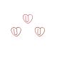 heart shaped paper clips, heart paper clips for gifts & events