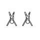 cute hedge shears promotional paper clips, fun decorative paper clips