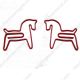 horse decorative paper clips, animal shaped paper clips