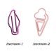 cute icecream shaped paper clips, fun promotional paper clips for branding & gifts