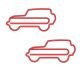 jeep decorative paper clips, fun shaped paper clips for gifts