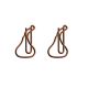 custom shaped paper clips in Kisses logo, advertising paper clips