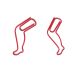 leg shaped paper clips, fun decorative paper clips for gifts & paperwork