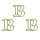 letter B shaped paper clips, cute initial decorative paper clips