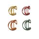 Letter-C Shaped Paper Clips | "C" Initial Novelty Paper Clips | Custom Monogram C Clips (1 dozen,19*33 mm)