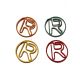 letter R shaped paper clips, decorative paper clips for gifts & branding