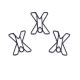 letter X decorative paper clips, shaped paper clips for gifts