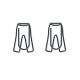mens jean shaped paper clips, fun clothing promotional paper clips