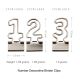 numbers decorative binder clips, custom binder clips for gifts & office