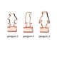 penguin decorative binder clips, custom gold binder clips