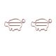 pig shaped paper clips, farm animal paper clips for gifts