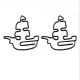 pirate ship decorative paper clips, fun shaped paper clips for gifts & adventure
