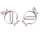 pomegranate decorative paper clips, cute shaped paper clips
