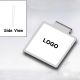 flat metal paper clips with your logo, square stainless steel bookmark clips
