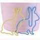 rabbit animal paper clips, fun shaped paper clips for office & gifts