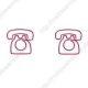 retro phone shaped paper clips, cute decorative paper clips for gifts