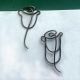 rose decorative paper clips, fun shaped paper clips for romance & gifts
