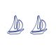 sailboat decorative paper clips, vehicle shaped paper clips
