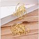 Santa Claus decorative paper clips, gold Christmas shaped paper clips for decoration & gifts
